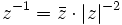 the inverse of a complex number formula in mathematical analisys formula