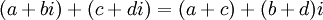 sum of two complex numbers formula