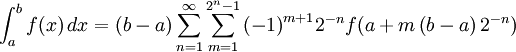 The method of exhaustion provides a formula for the general case when no antiderivative exists