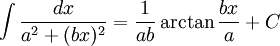 math undefined integral of a rational function