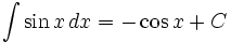 integral of sine functions in math