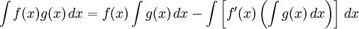 integral of a product of two function formula in math integrals