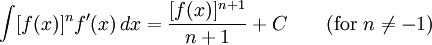 math integrals rules for mathematical analisys