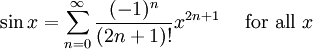 taylor series of sin