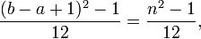 discrete uniform distribution variance